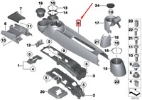 фото thumb №7, Mini cabrio r57 center ручне гальмо console 2756157 51162756157