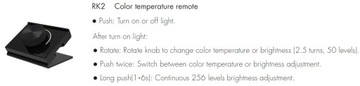 RK2 RF LED CCT Панель Поворотная 1-зонная GW5