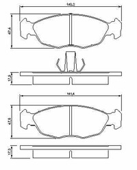 фото thumb №1, Тормозные колодки тормозной. peugeot 306 93-01