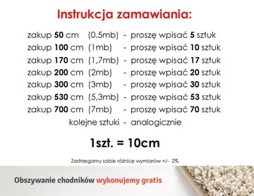 ANTYPOŚLIZGOWY SZNURKOWY CHODNIK 57cm PASY NOWOŚĆ