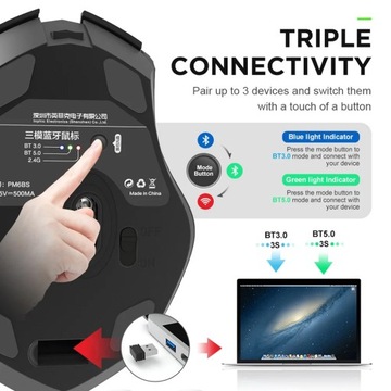 2023 Новая беспроводная офисная мышь Bluetooth для бизнеса (обновите большую