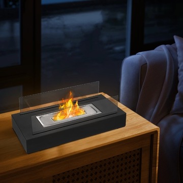 Отдельностоящий биокамин BestGoodS2024 35 x 14 x 18 см черный