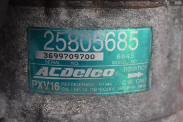 фото thumb №8, Компрессор насос кондиционера 25805685 chevrolet hhr 1 i 2.4 b 172 km 05-11