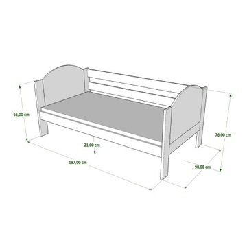 WRÓBEL-F3 Кровать детская 180x90 с рисунком