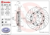 фото thumb №14, Диск ham. mercedes-benz c-class coupe brembo 09.9313.33 диск гальмівна