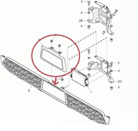 фото thumb №2, Заглушка нижний решётка радара scania s / r 17-