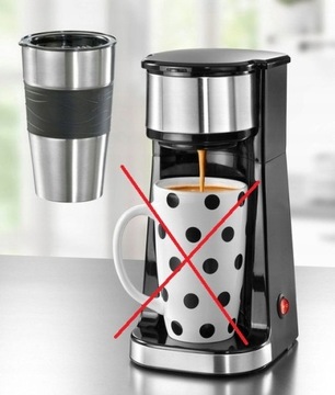 CUCINOVA ЧЕРНЫЙ ТРАНСФЕРНЫЙ КОФЕ С ТЕРМОКРУЖКОЙ