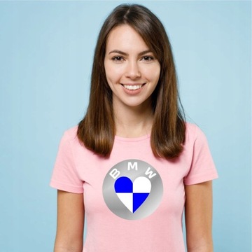 ФУТБОЛКА ЖЕНСКАЯ BMW LOVE HEART GIFT, размеры XS-2XL