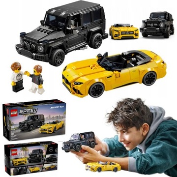 Mega Lego 2x Speed ​​Champions Mercedes AMG G 63 и Mercedes AMG SL 63 Set Set