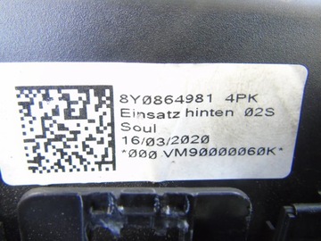 фото thumb №8, Бардачок полиця тунелю задня audi a3 8y 8y0864981