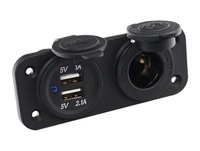 фото thumb №11, Панель do надстройка зарядное устройство 2x usb 3,1a + разъём прикуривателя автомобильные