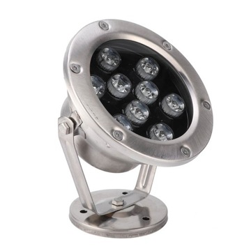 Lampa podwodna LED RGB Ciepła biała fontanna zewnętrzna Reflektor 3W EL
