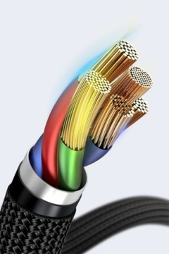 Kabel Szybkie Ładowanie Telefonu USBC TYP C BASEUS Mocny Przewód 100W 5A 2m