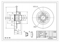 фото thumb №5, Диск тормозная задняя renault clio iii megane ii dacia sandero +подшипник