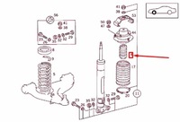 фото thumb №7, Mercedes-benz sl r129 отбойник амортизатора передний a1293230744 oem