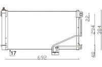 фото thumb №2, Конденсатор радіатор кондиціонера [hella]