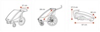 Велосипедная прицепка для детей Thule Chariot Lite 2 Agave
