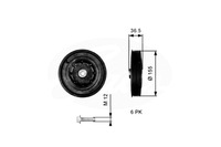 фото thumb №2, Gates tvd1128a колесо ременное, wał коленчатый