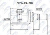 фото thumb №3, Шарнир внутренний hyundai elantra kia ceed cerato