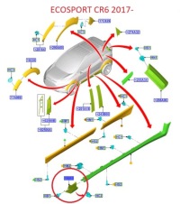 фото thumb №14, Молдинг накладка крила lewego ecosport 17- _ 2173926 _ cn15-16165-ca5yz9