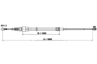 фото thumb №11, Трос тормоза ручного skoda octavia 99-10 dł.169