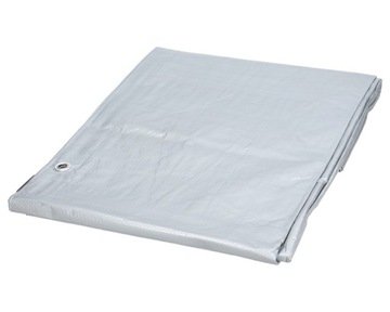 Plandeka SUPER MOCNA 10x12m (srebrna) 160g/m2