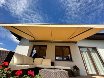 Террасная маркиза АНТРАЦИТ 400х300 Бежевый PREM