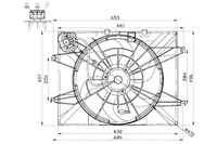 фото thumb №1, [47564] вентилятор радиатора с корпус hyundai