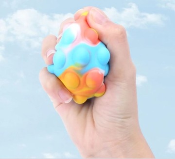Push Bubble Pop IT Toy Ball Светодиодный светящийся шар