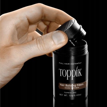 TOPPIK Микроволокна Темно-коричневые для густоты волос 27,5г