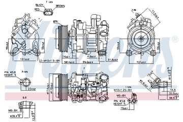 фото thumb №15, Nissens компрессор кондиционера bmw 1 f20 1 f21 3 e90 3 e91 3 e92 3