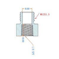 фото thumb №13, Адаптер датчика тиску оливи m12x1,5 mm do різьба 1/8 npt do двигуна gm