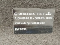 фото thumb №6, Mercedes gla w156 x156 полиця задня багажника оригінал 13-19