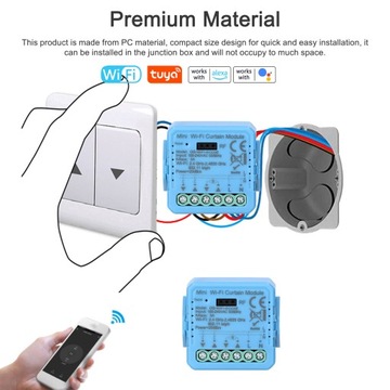 Модуль штор Tuya ZigBee Умный дом