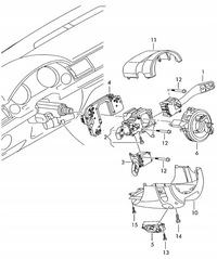 фото thumb №14, Корпус колонки кермо верхня 4l0953515 audi q7