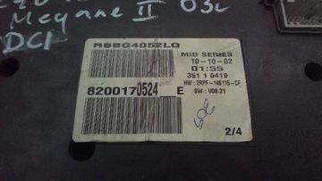 фото thumb №7, Спидометр renault megane ii 1,9 dci 8200170524e