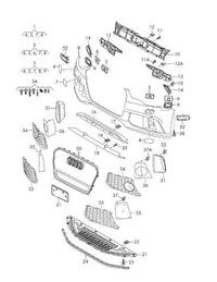 фото thumb №7, Кришка чорна блискуча audi rs7 sportback 4g оригінальний 4g8807795t94