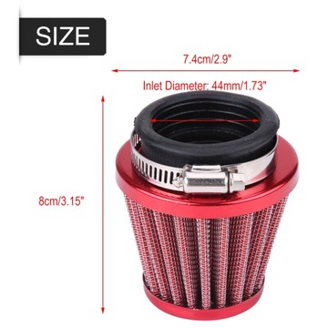 Filtr powietrza 44 mm do motoroweru Gy6 150cc ATV