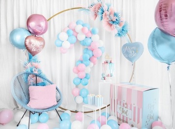 BALONY JASNY NIEBIESKI PASTELOWE ŚLUB WESELE DUŻE DO GIRLAND 30 CM 10 SZT