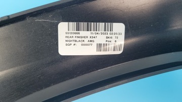 фото thumb №14, Mercedes x247 glb 200 накладка спойлер бампера зад a2478859902 a2478850403