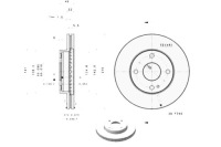 фото thumb №13, Brembo 09.5581.34 диск тормозная