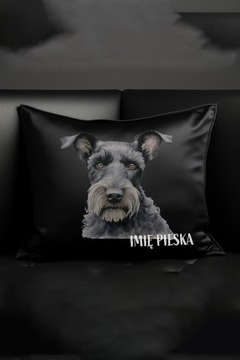POSZEWKA SATYNA 40CM KERRY BLUE TERRIER TERIER + IMIĘ PSA NA PREZENT