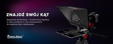 Teleprompter Desview TP150 - walizka, pilot BT, do tabletów max. 15,3 cala