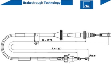 фото thumb №2, Тягa трос зчеплення [ate]