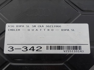 фото thumb №11, Audi a4 b9 8w0 s-line рестайлінг 19- решітка радіатора решітка чорний