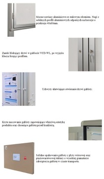 Отдельностоящая уличная витрина VCD-WL150x103см, h200+50см