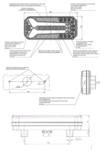 Набір лампа led задніх w150 з проводом 5m 13pin 12v-24v Ціна, фото thumb