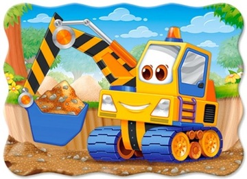 CONTOUR PUZZLE 30 EL ЖЕЛТЫЙ ЭКСКАВАТОР CASTORLAND