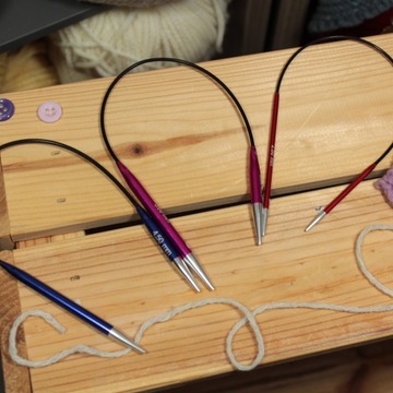 металлические проволоки на веревке 25 5,00 KNITPRO ZING