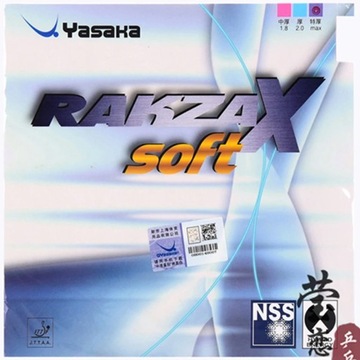 Оригинальная накладка для настольного тенниса Yasaka RAKZA X SOFT производства Германии.